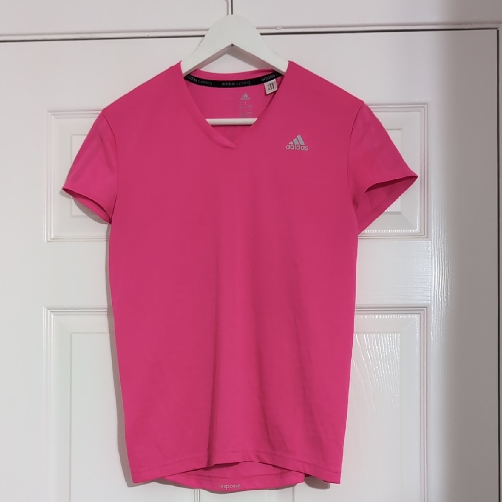 Adidas Bright Pink Running Tee